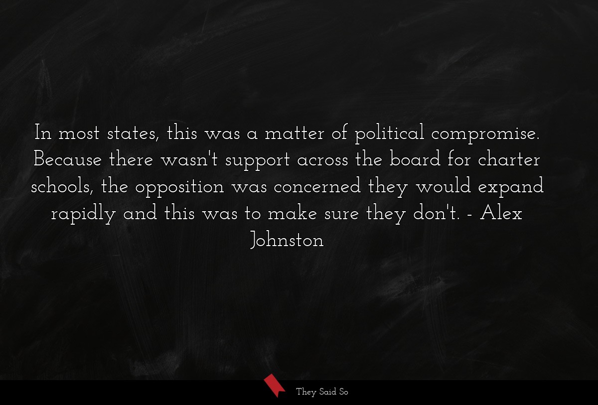 In most states, this was a matter of political compromise. Because there wasn't support across the board for charter schools, the opposition was concerned they would expand rapidly and this was to make sure they don't.